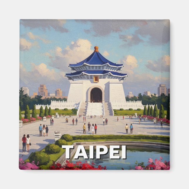 Aimant mémorial Taipei CKS Taïwan (Devant)
