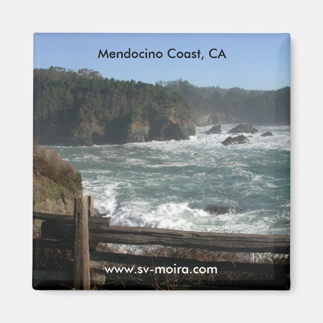 Aimant Mendocino Coast, Californie (Devant)