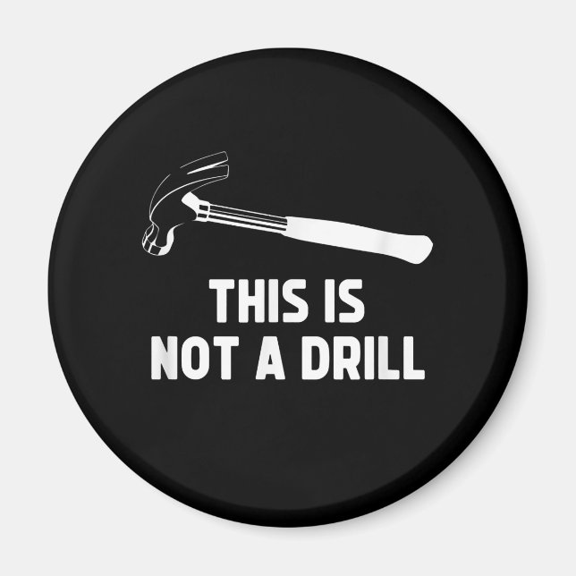 Aimant Mens Ce N'Est Pas Un Exercice Drôle Carpenter Papa (Devant)