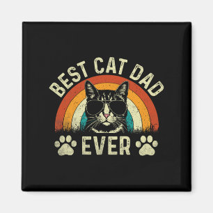 Aimant Mens Chat Papa Meilleur Chat Papa Jamais Drôle Cha