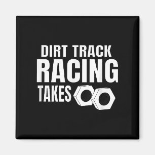 Aimant Mens Dirt Track Racing Drôle Race Citation Sprint
