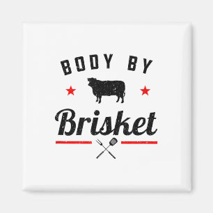 Aimant Mens Drôle Barbecue Corps Par Brisket Griller Ou F