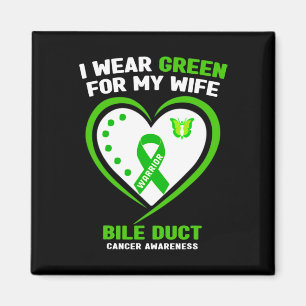 Aimant Mens Je Porte Vert Pour Ma Femme Bile Ducky Cancer