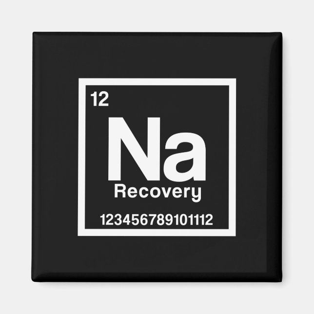 Aimant Mens na element narcotics anonymous recovery sober (Devant)