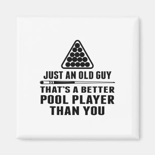 Aimant Mens Pool Player Shirt Cue Ll Billard Juste Un Ol