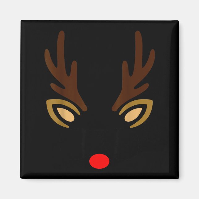 Aimant Mens Reindeer Face Gles Christmas Costume Pajama B (Devant)