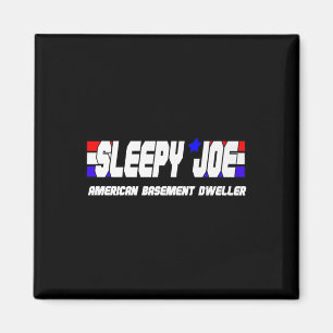 Aimant Mens Sleepy Joe Basement Dweller Pro Trump Anti Bi