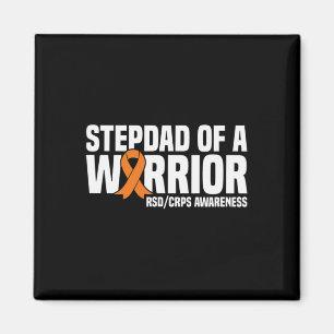 Aimant Mens Stepdad D'Un Guerrier Orange Ribbon Rsdcrps A