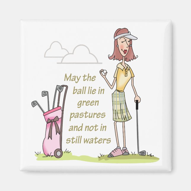 Aimant Mensonge dans les pâturages verts (Devant)