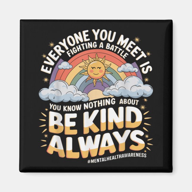 Aimant Mental Health Illness Awareness Month Depressed Pe (Devant)