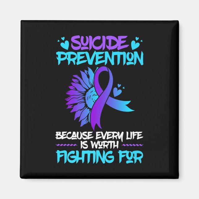 Aimant Mental Health Support Week Suicide Prevention Awar (Devant)
