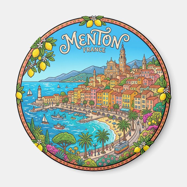 Aimant Menton France (Devant)