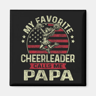 Aimant Menueuse de pom-pom girls préférée appelle Papa Ch