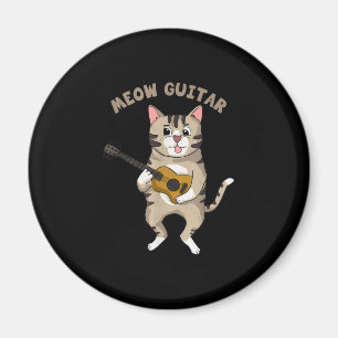 Aimant Meow guitar cute Cat playing Guitar Funny Kitties
