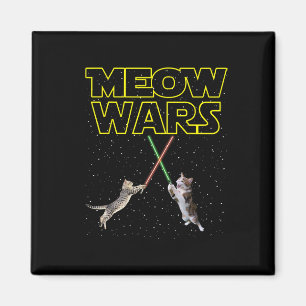 Aimant Meow Wars Chemise Chat Drôle Cadeaux Pour Chats Am