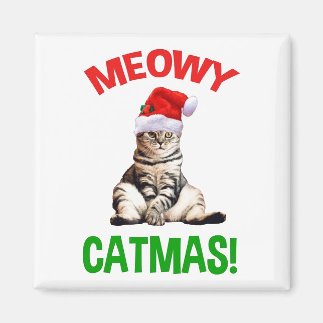 Aimant Meowy Catmas ! (Devant)