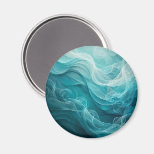 Aimant Mer Ciel Tourbillonnant Bleu Turquoise Rêveur