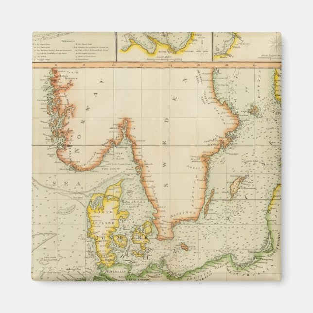 Aimant Mer du Nord, mer Baltique (Devant)