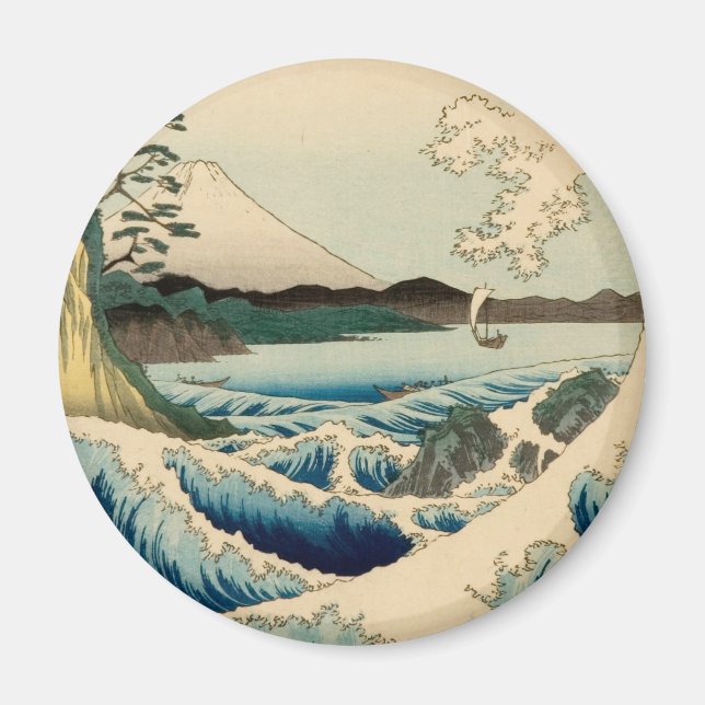Aimant Mer japonaise de Satta Hiroshige Art (Devant)