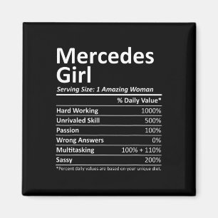 Aimant Mercedes Girl Tx Texas Funny City Home Roots Usa G