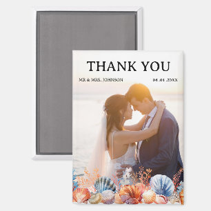 Aimant Merci de mariage de plage