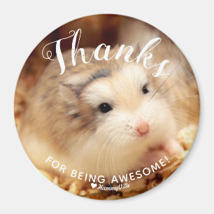 Aimant Merci d'être merveilleux mignon Hamster