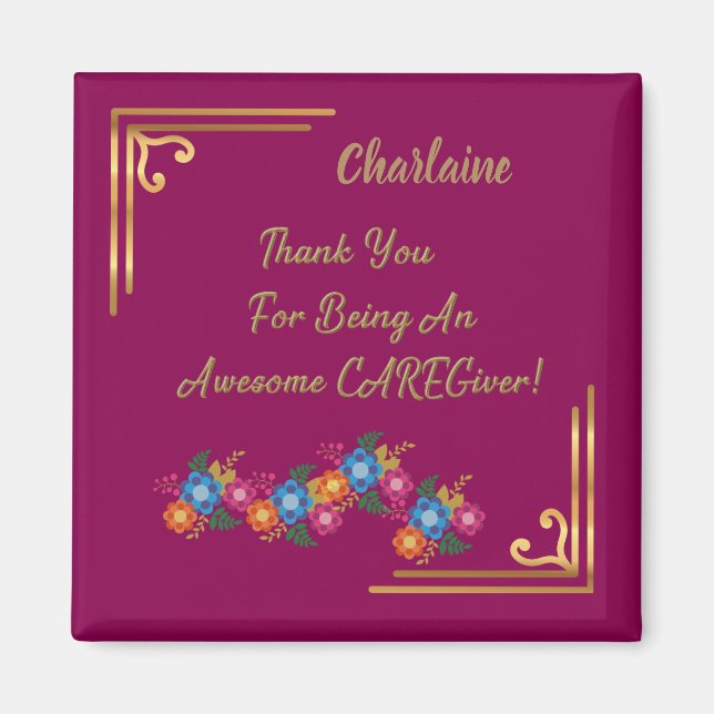 Aimant Merci D'Être Un Amateur De Soins (Devant)