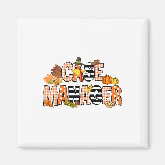 Aimant Merci Gestionnaire Coque Thanksgiving Coque Manage (Devant)