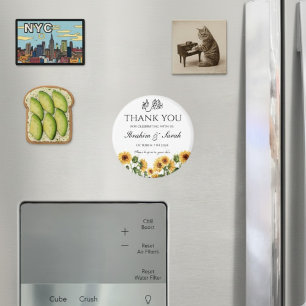 Aimant Merci nikah mariage musulman faveur floral