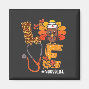Aimant Merci Nurse Life Turquie mignonne Thanksgiving Nur