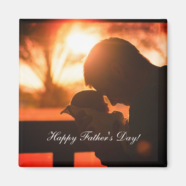 Aimant Merci papa, Fête des pères personnalisée (Devant)