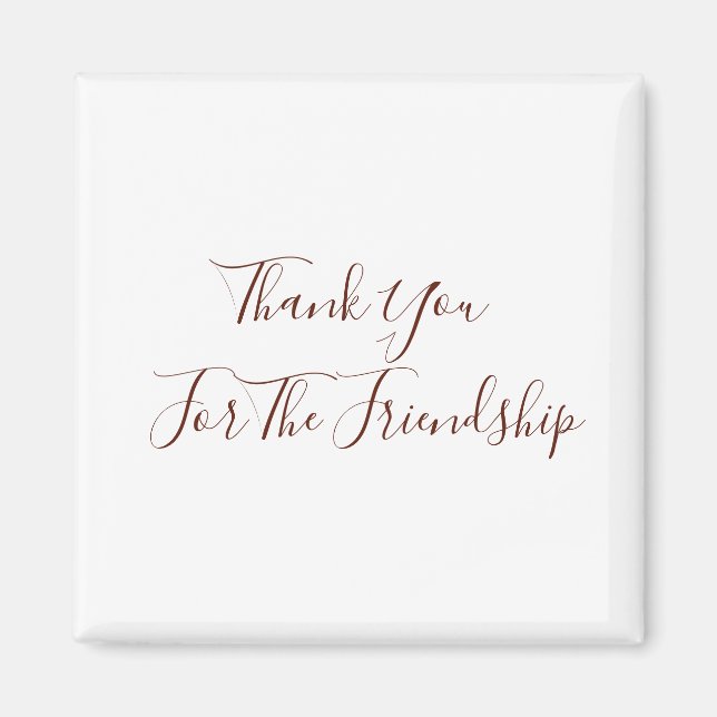 Aimant Merci Pour L'Amitié (Devant)