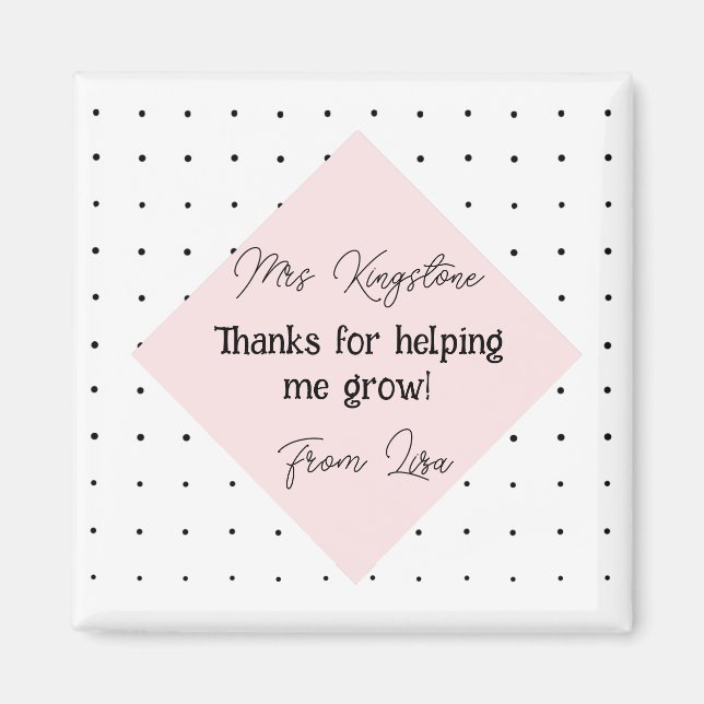 Aimant Merci pour nous aider à développer un style modern (Devant)