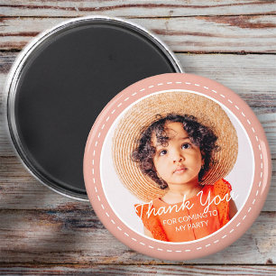 Aimant Merci Pour Venir Préppy Moderne Photo Personnalisé