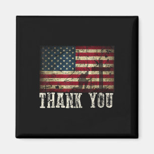 Aimant Merci pour vos services patriotiques - Anciens com