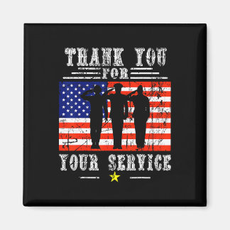 Aimant Merci pour vos services patriotiques - Anciens com