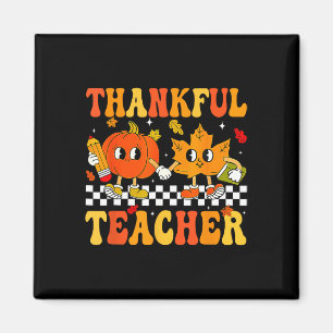 Aimant Merci Professeur Retro Super Thanksgiving Fall Wig