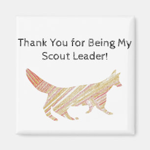 Aimant Merci Scout Leader Fox