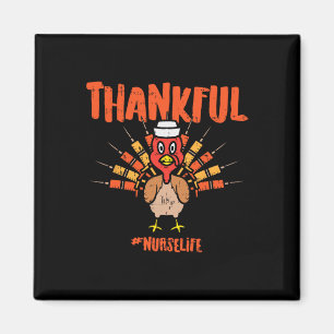 Aimant Merci Turquie Infirmière vie mignonne Thanksgiving