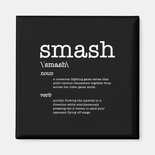 Aimant Merci Videogames Smash Définition Jeu Vidéo  (Devant)