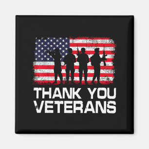 Aimant Merci You Veterans Day Drapeau Usa Patriote Soldat
