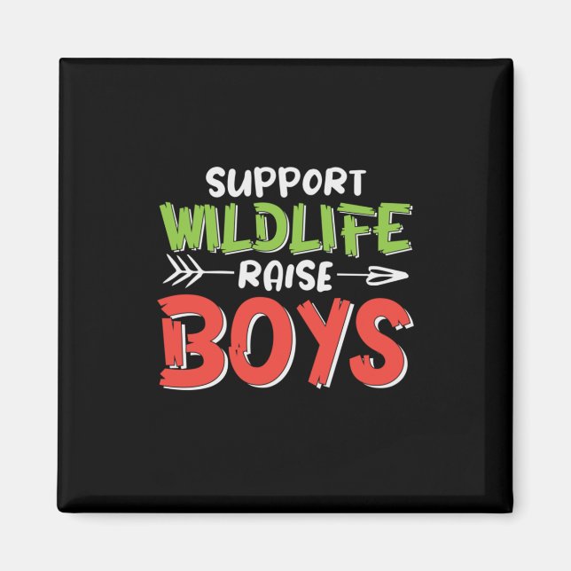 Aimant Mère Art Support Wildlife Raise Boys (Devant)