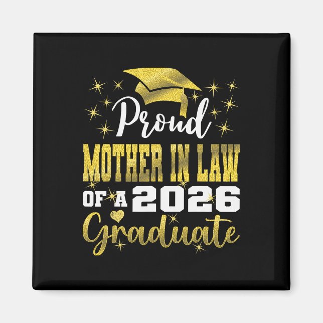 Aimant Mère Belle-Fille Super Fière De Diplômé 2026 Diplô (Devant)