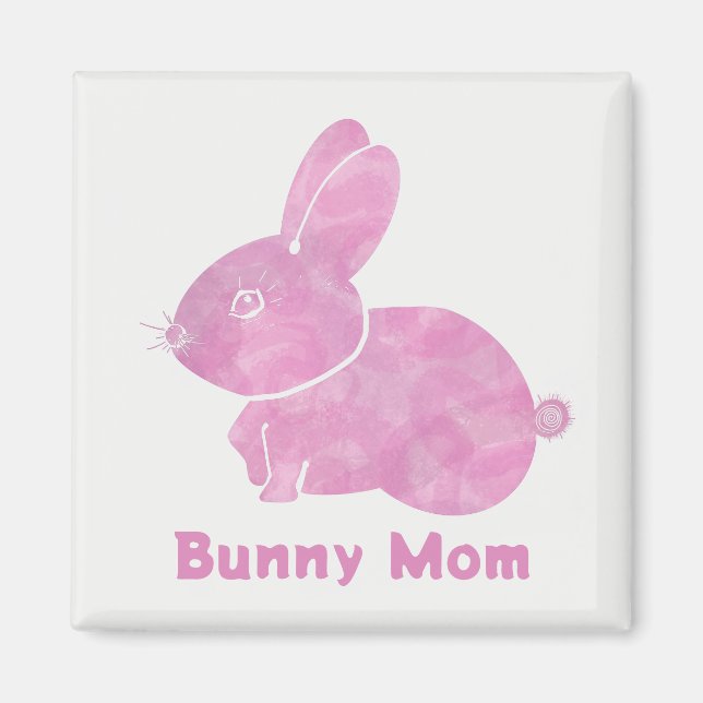 Aimant Mère Bunny de coupe de bois (Devant)