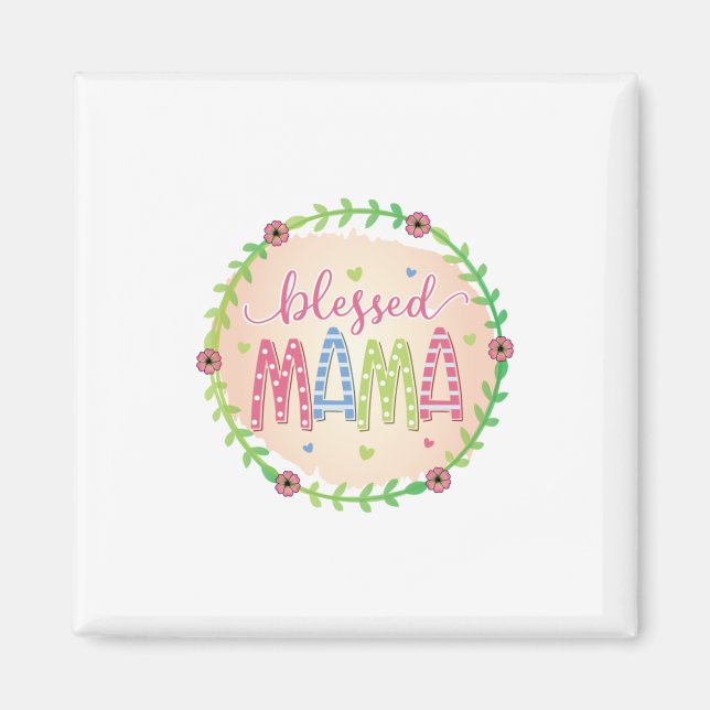 Aimant Mère Cadeau Béni Mère (Devant)