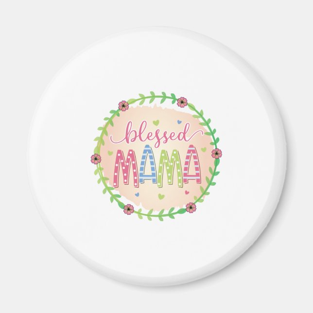 Aimant Mère Cadeau Béni Mère (Devant)