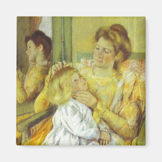 Aimant Mère Comportant les cheveux de son enfant. 1901, M