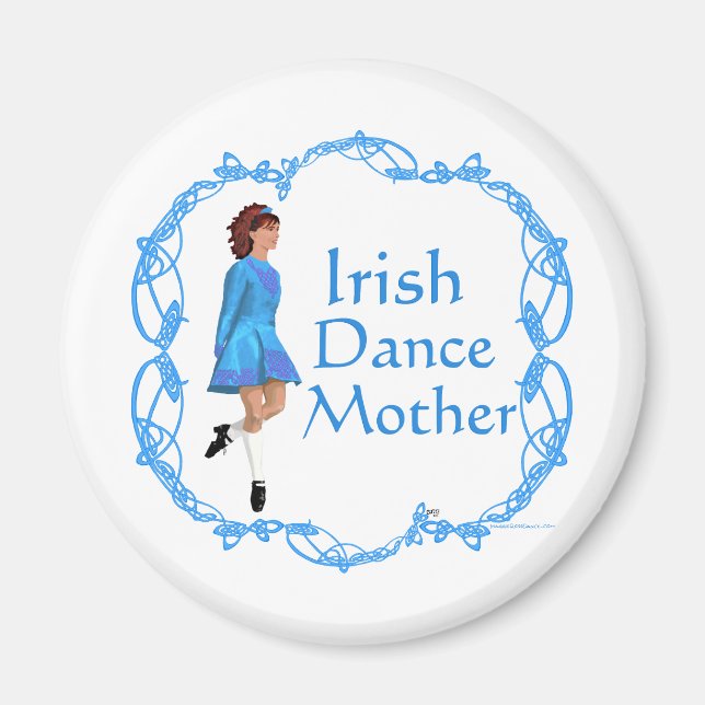 Aimant Mère de danse irlandaise - Bleu (Devant)