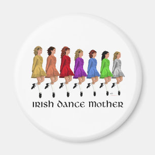 Aimant Mère de danse step Irlandaise - Ligne Arc-en-Ciel