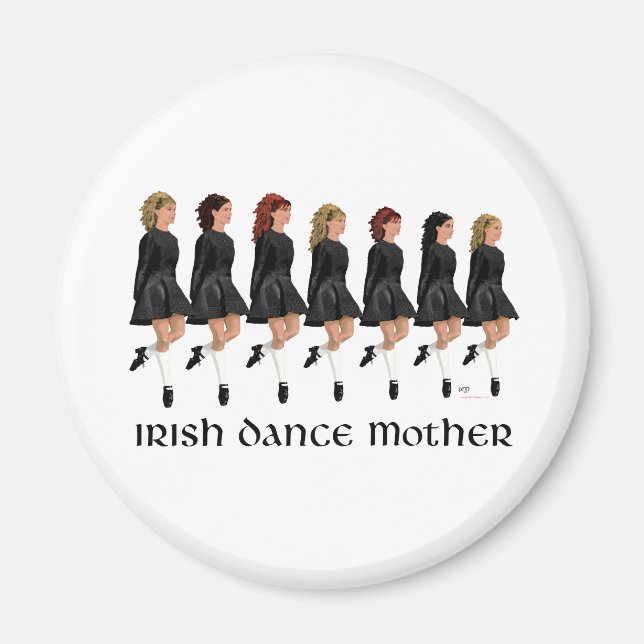 Aimant Mère de danse step Irlandaise - Ligne de danseuses (Devant)